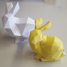 Stanford Bunny made of Paper