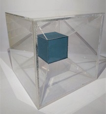 Tesseract made of plexiglass
